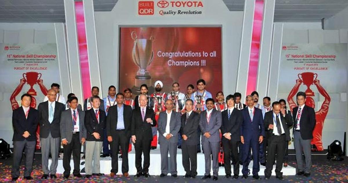 Toyota Kirloskar Motor organizes the 15th National Skill Championship 2016, felicitates the best performers