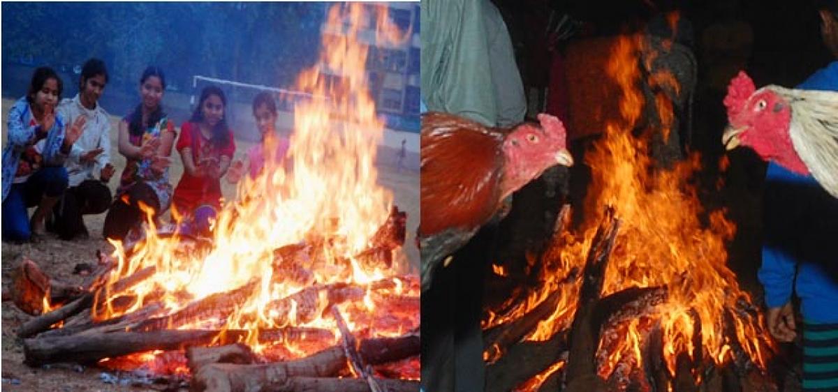 Sankranti begins with Bhogi sambaralu