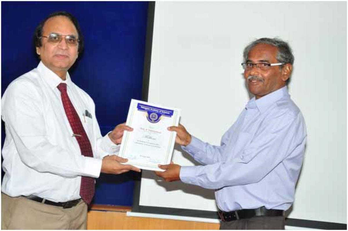 Fellowship of Telangana Academy of Sciences awarded