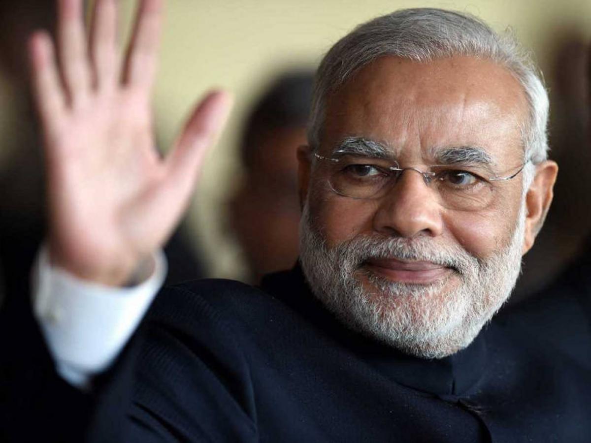 PM Modi receives rousing welcome at Gannavaram Airport