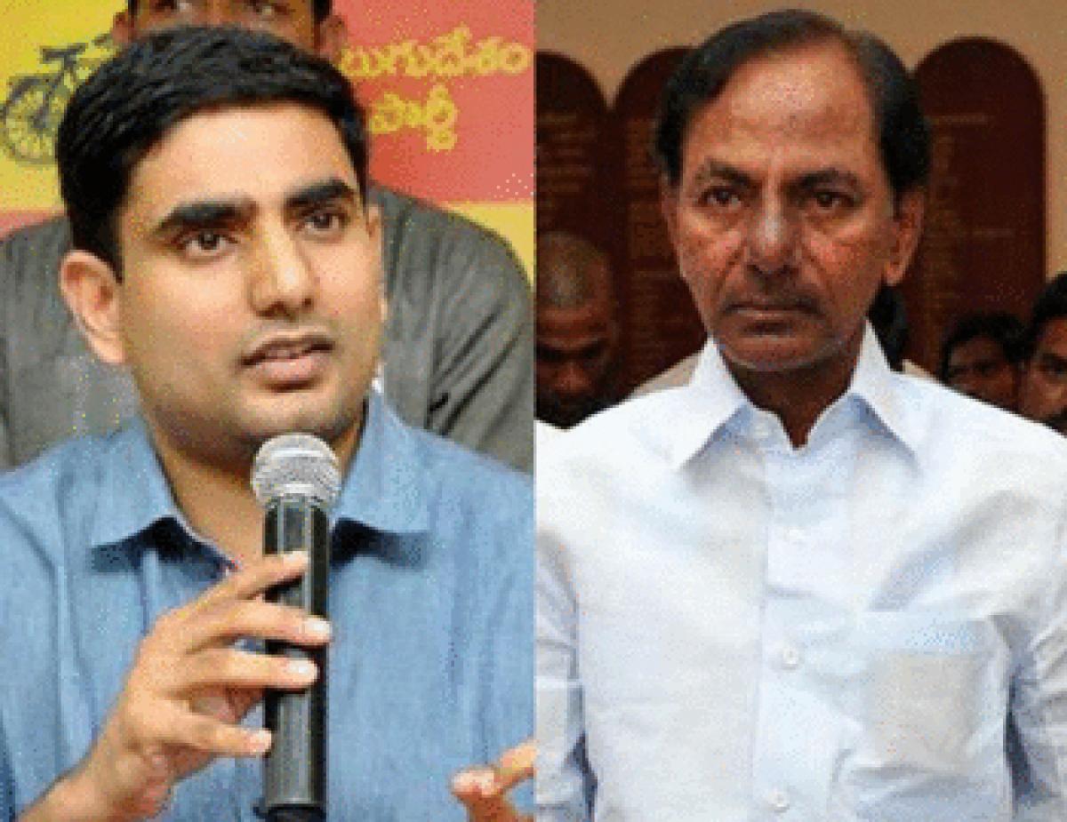 KCR driving Telangana to bankruptcy: Nara Lokesh