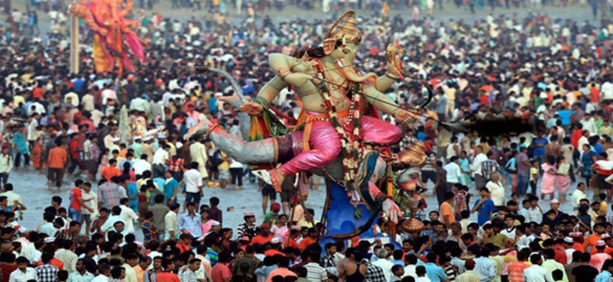 11 day long Ganeshotsav festivities comes to an end in Maharashtra 