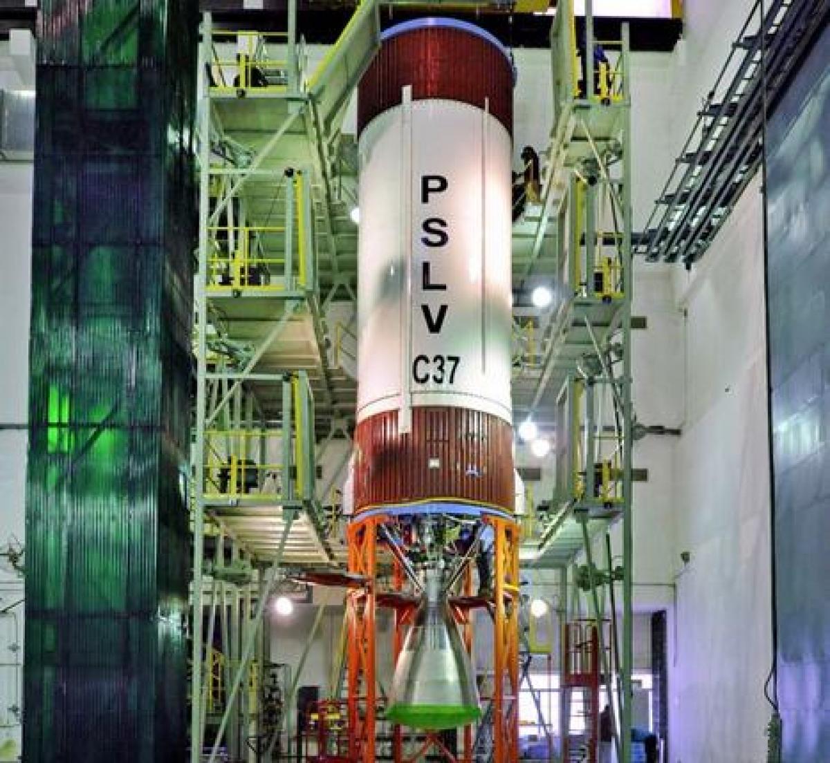 28-hour countdown begins for the launch of ISROs record 104 satellites