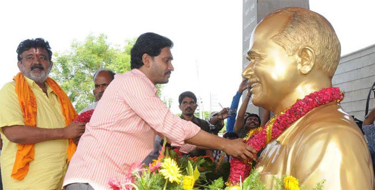 YSR Birth anniversary: YS Jagan pays tribute pictures