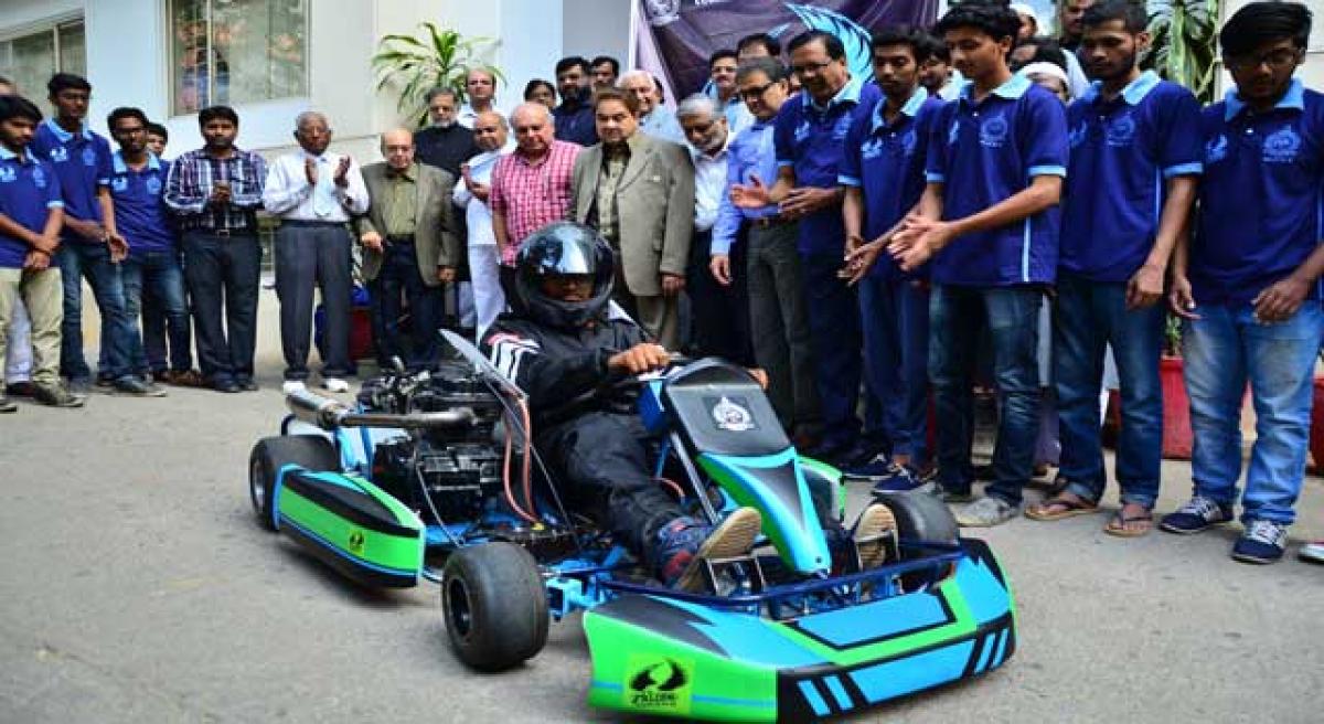 MJCET unveils GO-Kart designed and fabricated by students