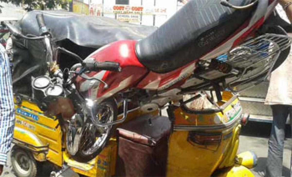 Two injured in mishap