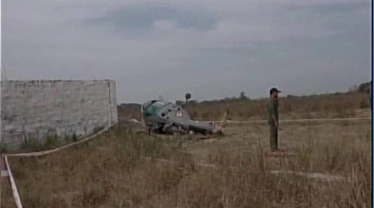 Indian Air Force chopper topples during training sortie