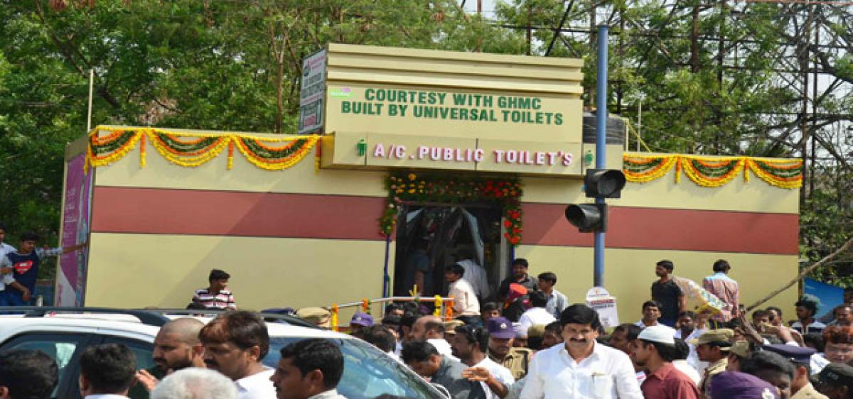 Now, Hyderabad boasts of AC toilet