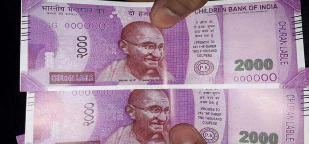 SBI ATM dispenses 2,000 churan notes