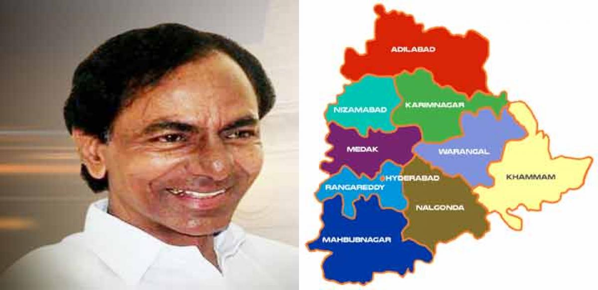 Telangana new districts to be carved out on Dasara