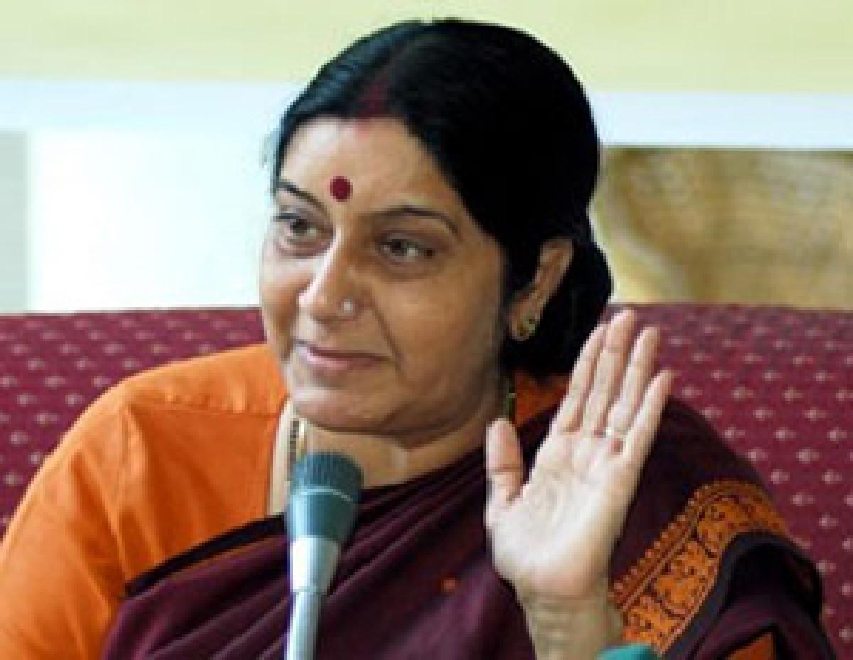 Sushma Swaraj leaves on two nation tour of Egypt and Germany