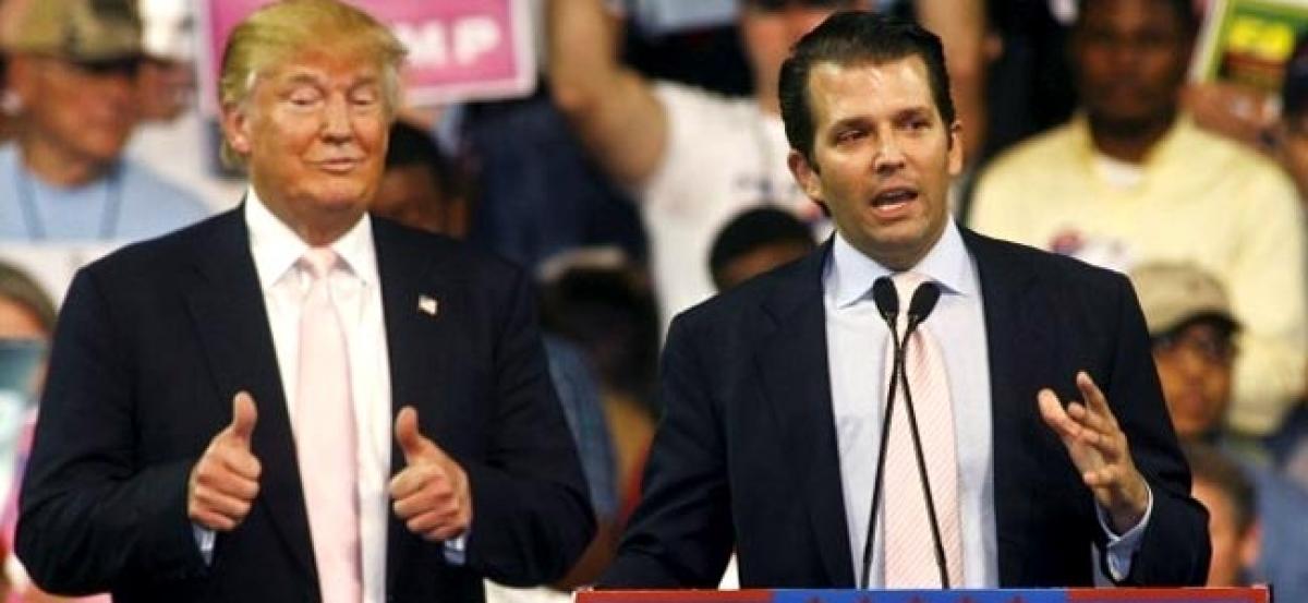 Running for president is a step down for my dad: Trump Jr