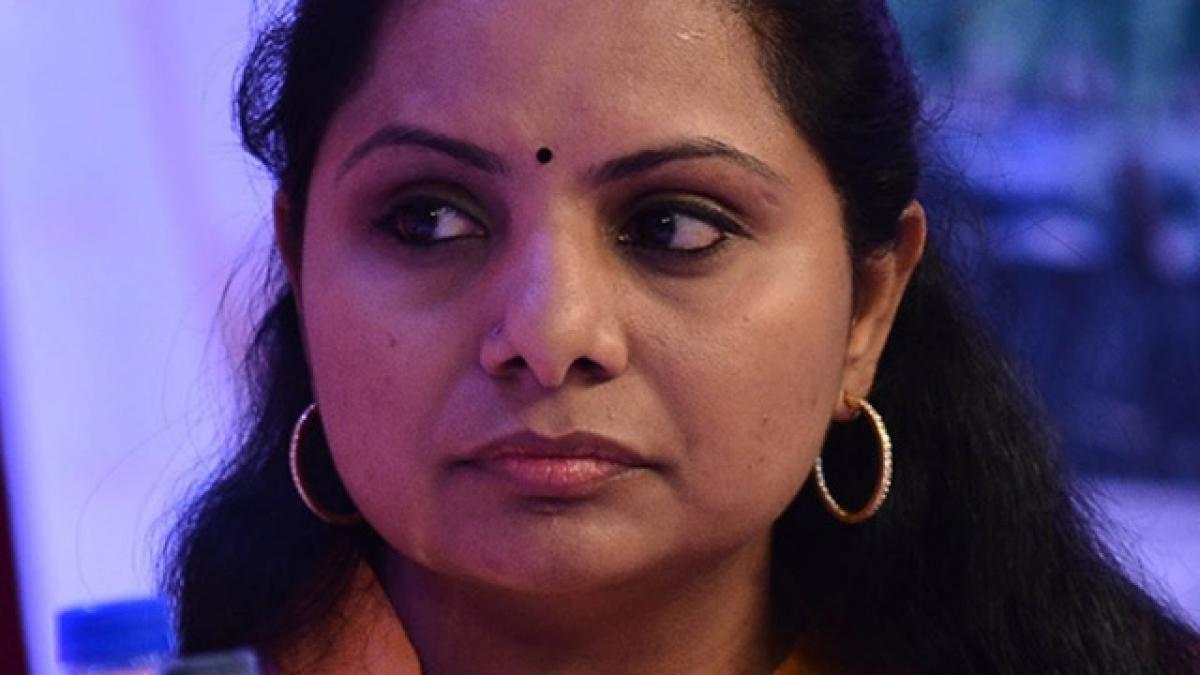 TRS MP Kavitha alleges Chandrababu stalling High Court bifurcation