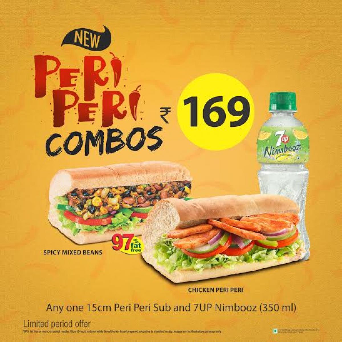 Double your monsoon cheer with Subway®’s Peri Peri Subs 