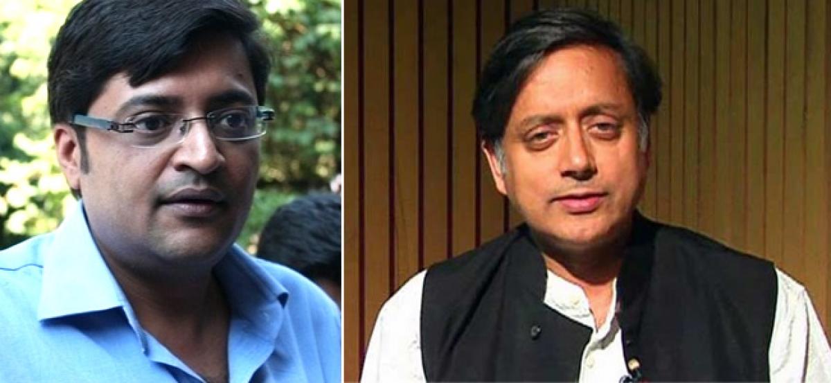 Delhi High Court seeks Arnab Goswami and Republic TVs reply on Shashi Tharoor defamation plea