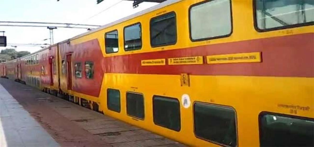 New double-decker train between Tirupati, Visakhapatnam