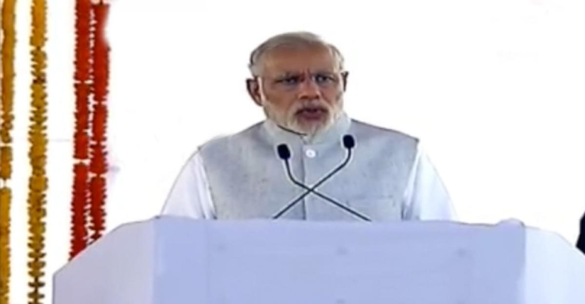 PM Modi lays the foundation stone for AP Capital Amaravati