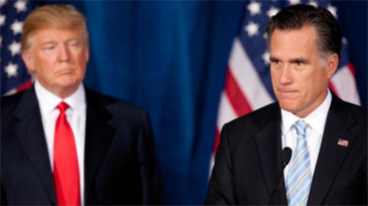 Watch: Phony Trump takes a dig at choke artist Romney in war of words