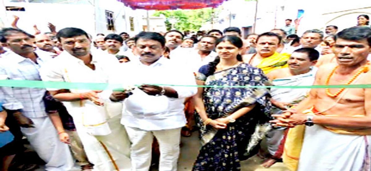 MLA Budda Rajasekhara Reddy inaugurates cow shelter
