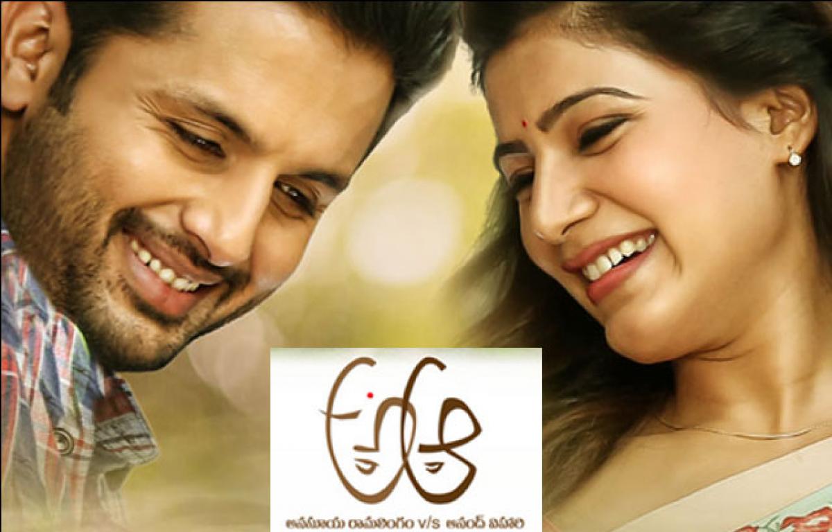 Check out: Nithiins A..Aa trailer
