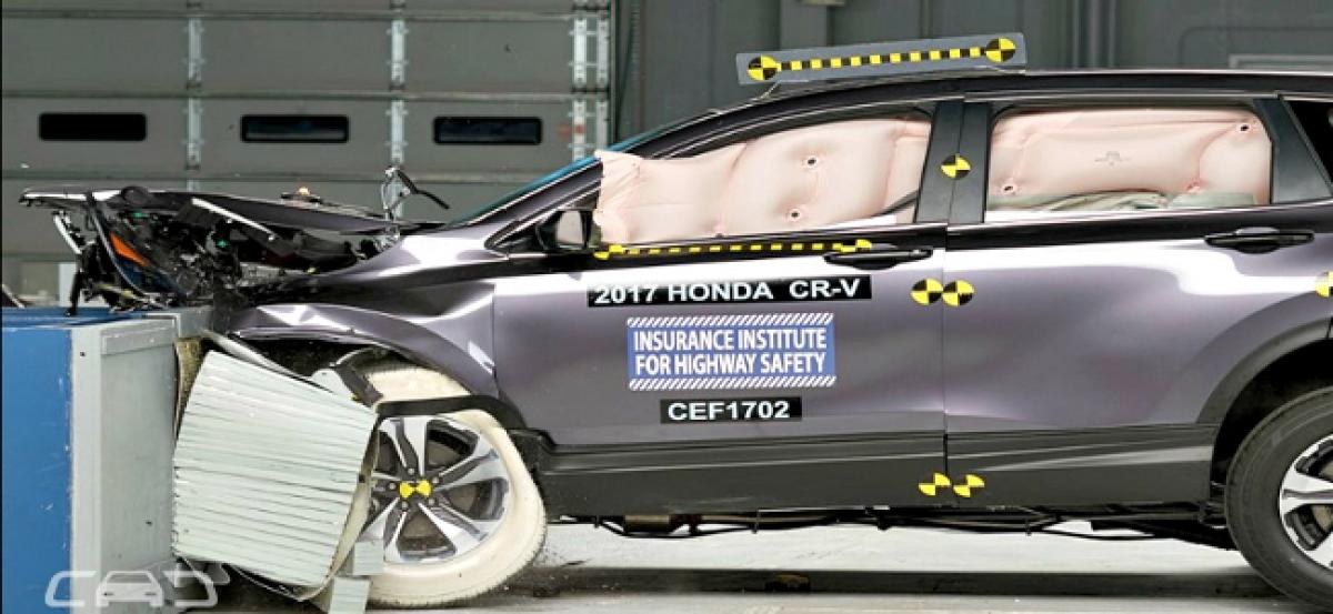 India-Bound Fifth-Gen Honda CR-V Excels In Crash Test