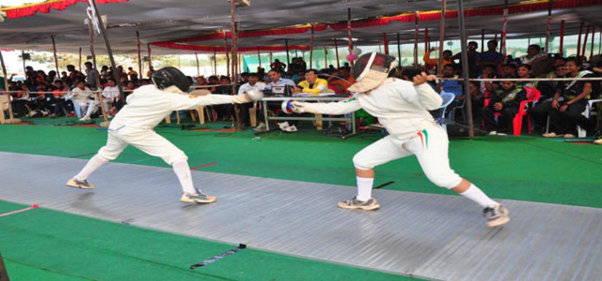 Fencing game: Telangana team registers 2 wins