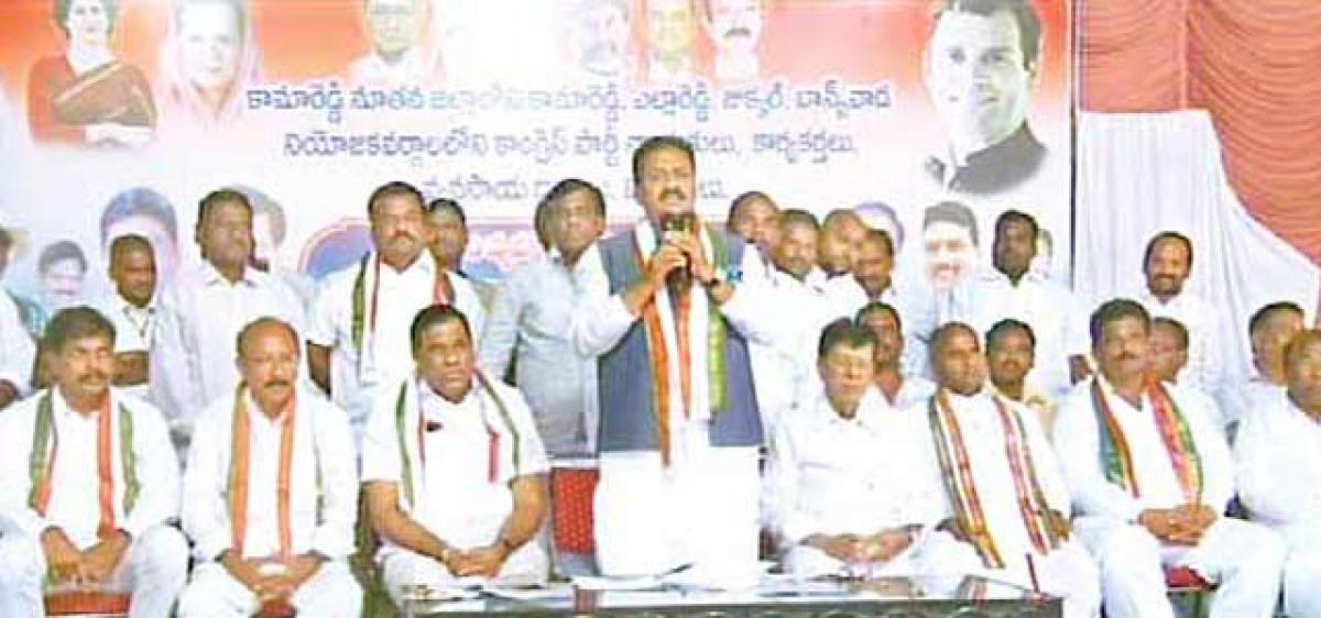 Shabbir Ali slams KCR loan waiver