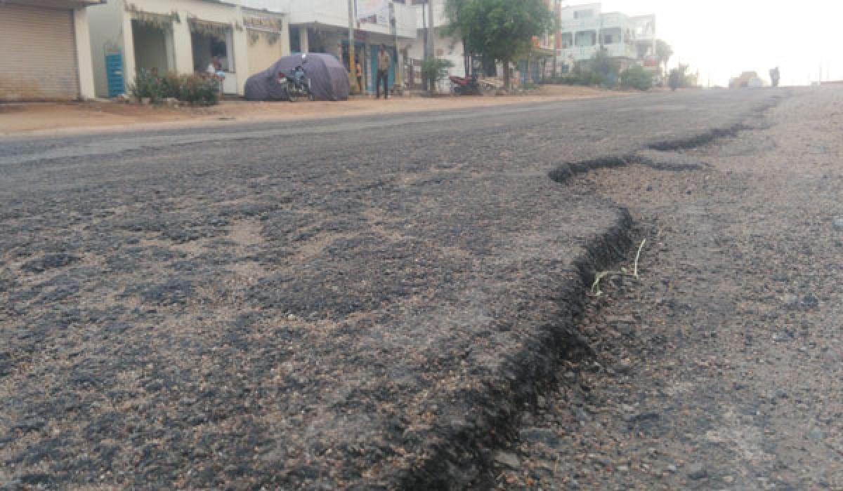 Roads in Palamuru damaged