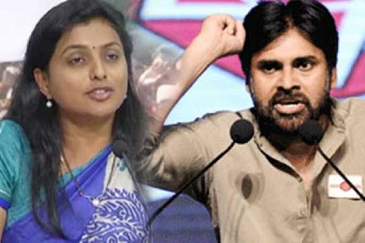 Roja questions Pawan Kalyans silence over AP Special Status