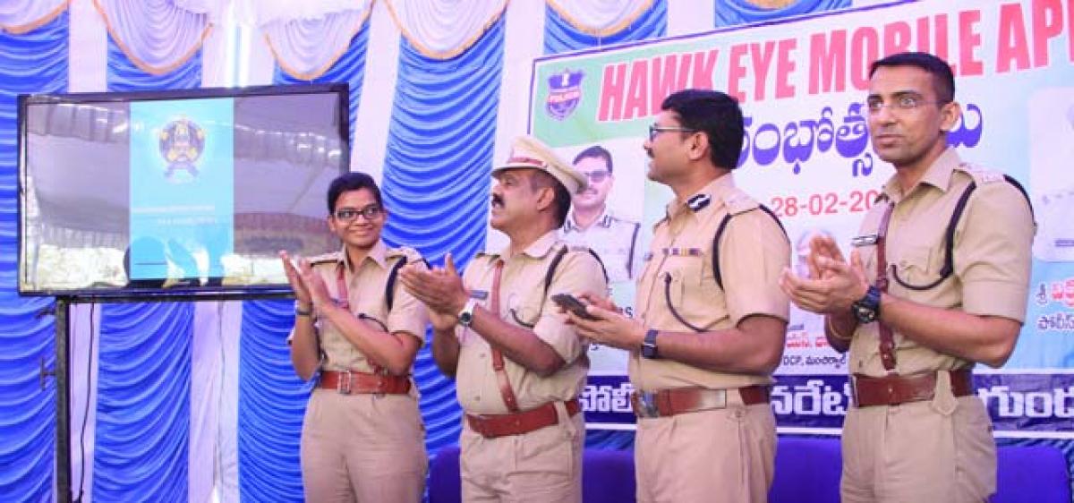 Hawk Eye app launched in Peddapalli