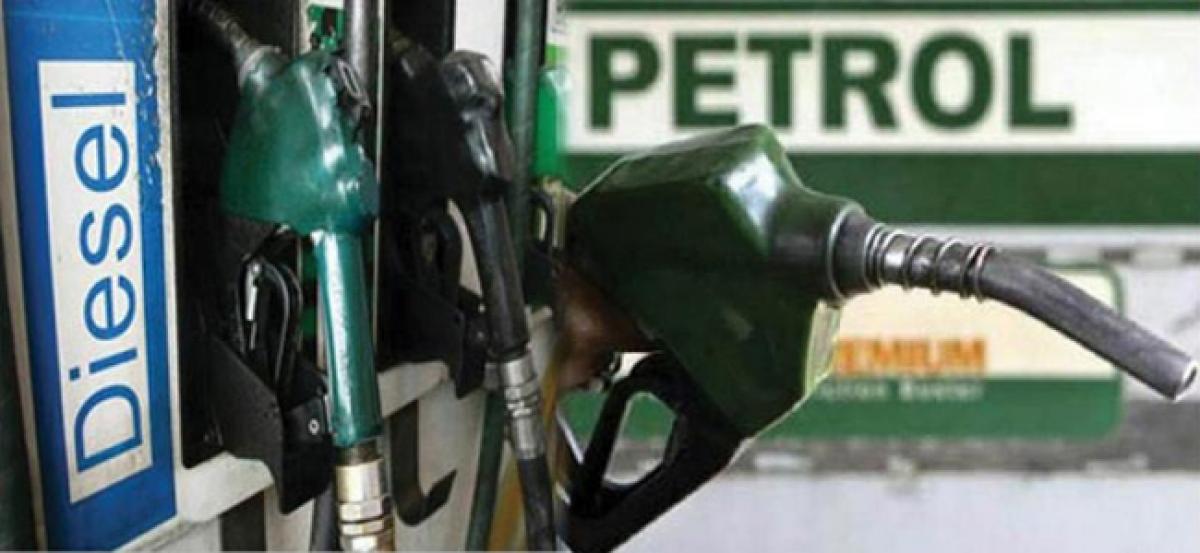 Petrol hiked by Rs.3.07 a litre, diesel by Rs.1.90