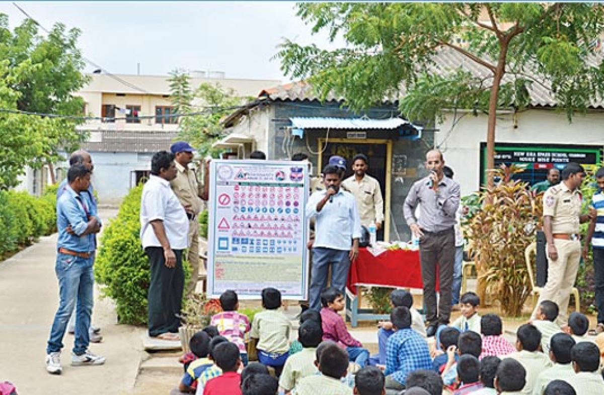 Traffic awareness drive held