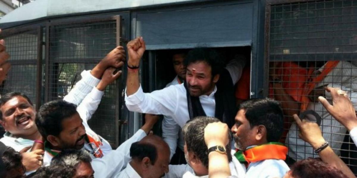 BJP leaders detained over protests on Muslim quota