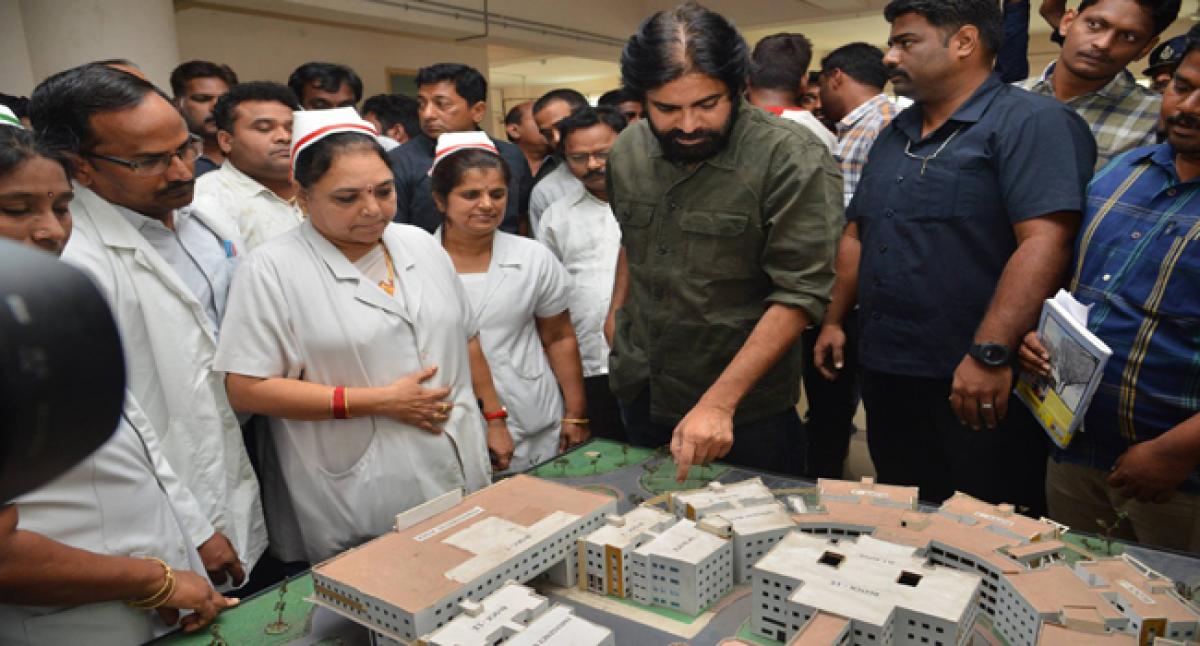 Pawan Kalyan finds fault with AP govt for allotting excess lands to IT companies