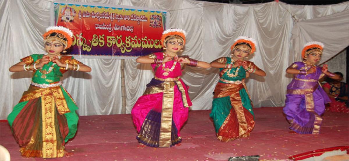 Temple dance performed