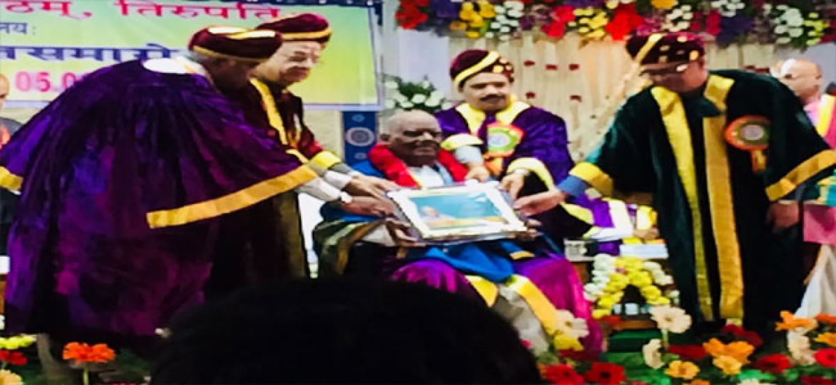 Scholar Sarma honoured with Maha Mahopadhyaya