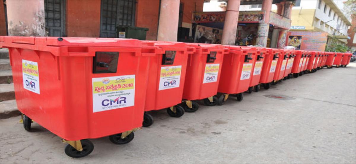 Compactor dustbins help  improve sanitation: Civic chief