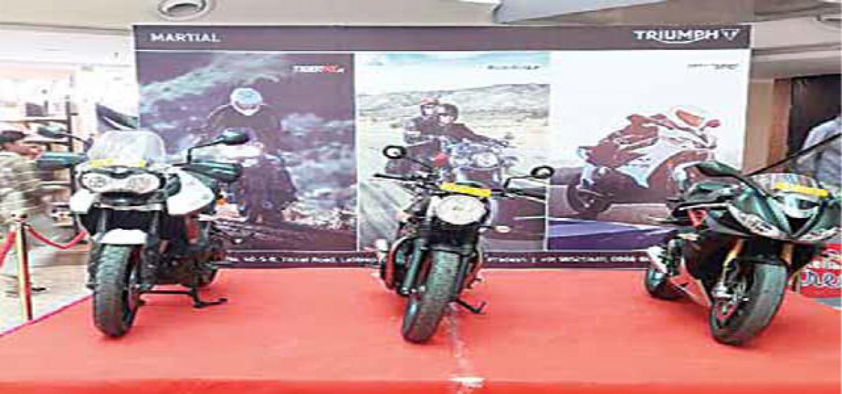 Triumph bikes launched in city