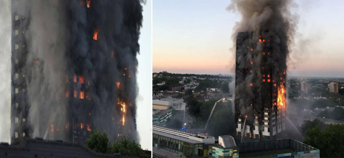 6 killed as massive blaze engulfs London tower block