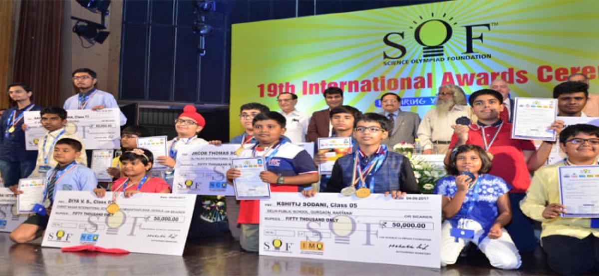 Hyderabad students shine at Olympiad Awards 2016-17