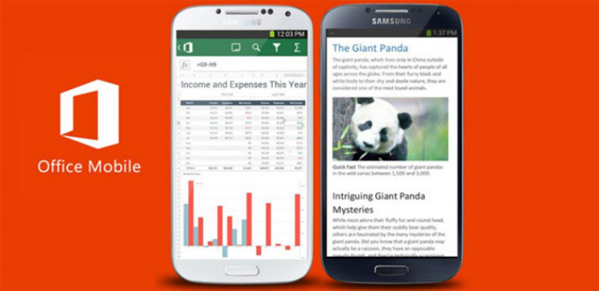 Android phones now have Microsoft office