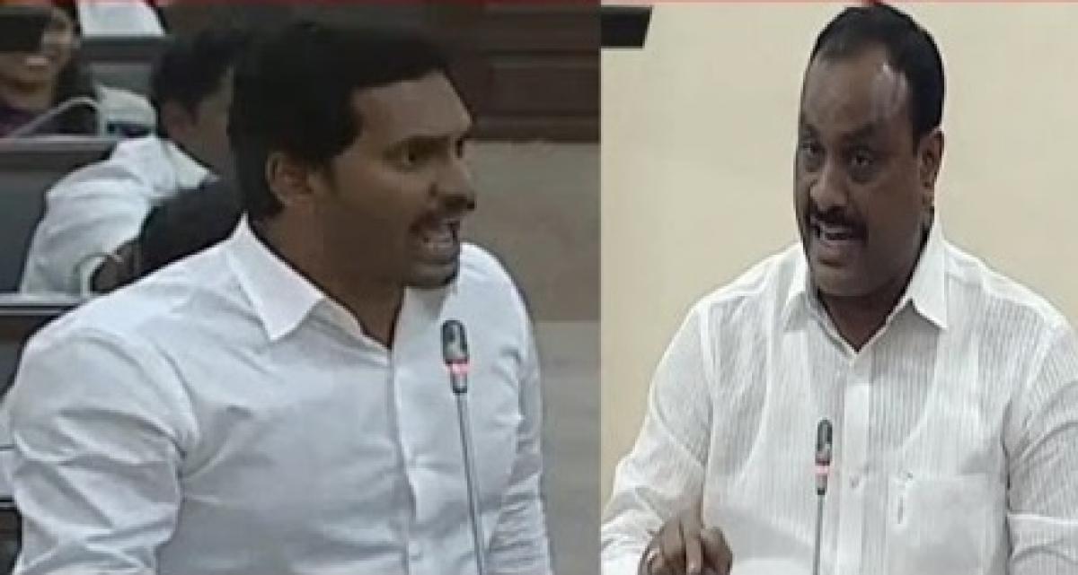 AP Assembly: YS Jagan, Atcham Naidu indulge in war of words