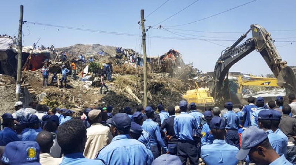 15 killed, dozens missing in Ethiopia garbage dump landslide