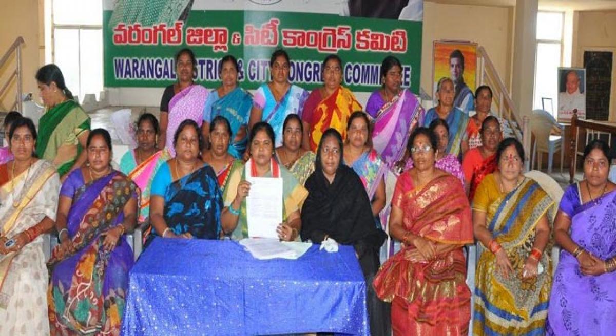 Dist Mahila Cong committee announced.