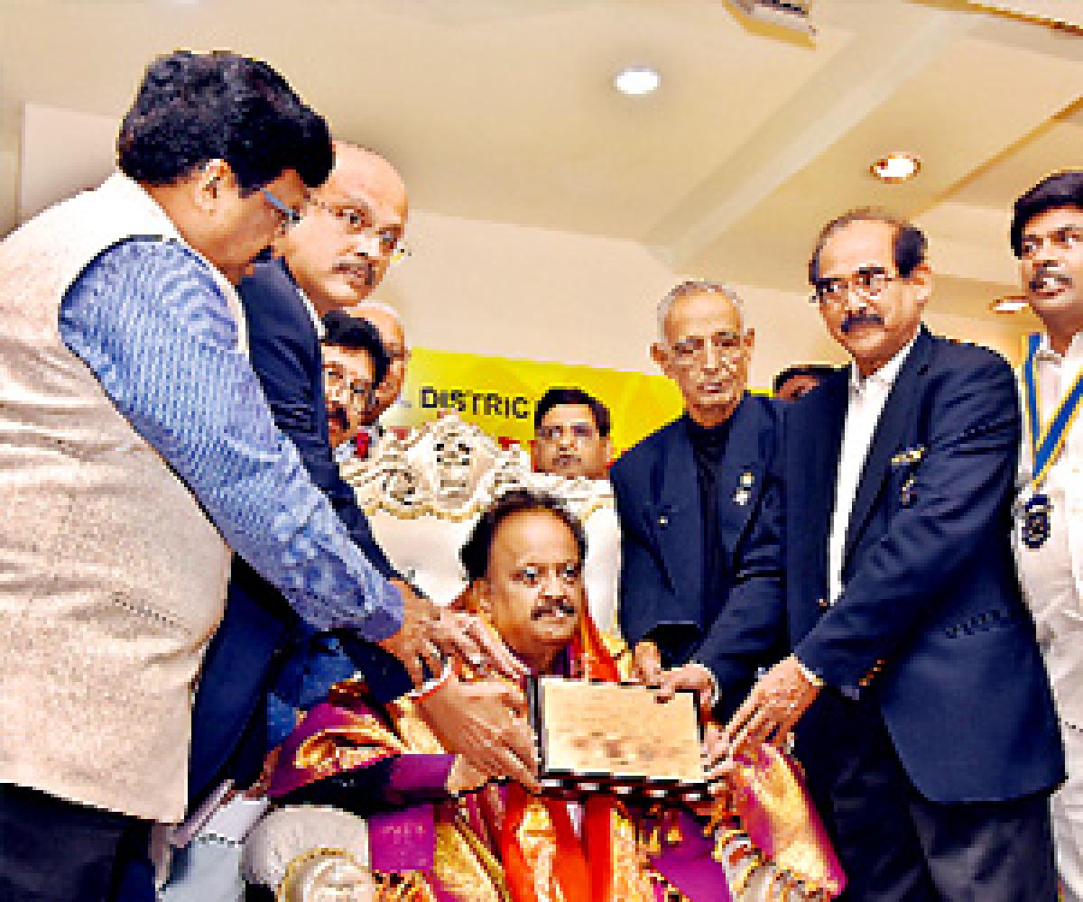 Rotary Club confers lifetime achievement award on SPB