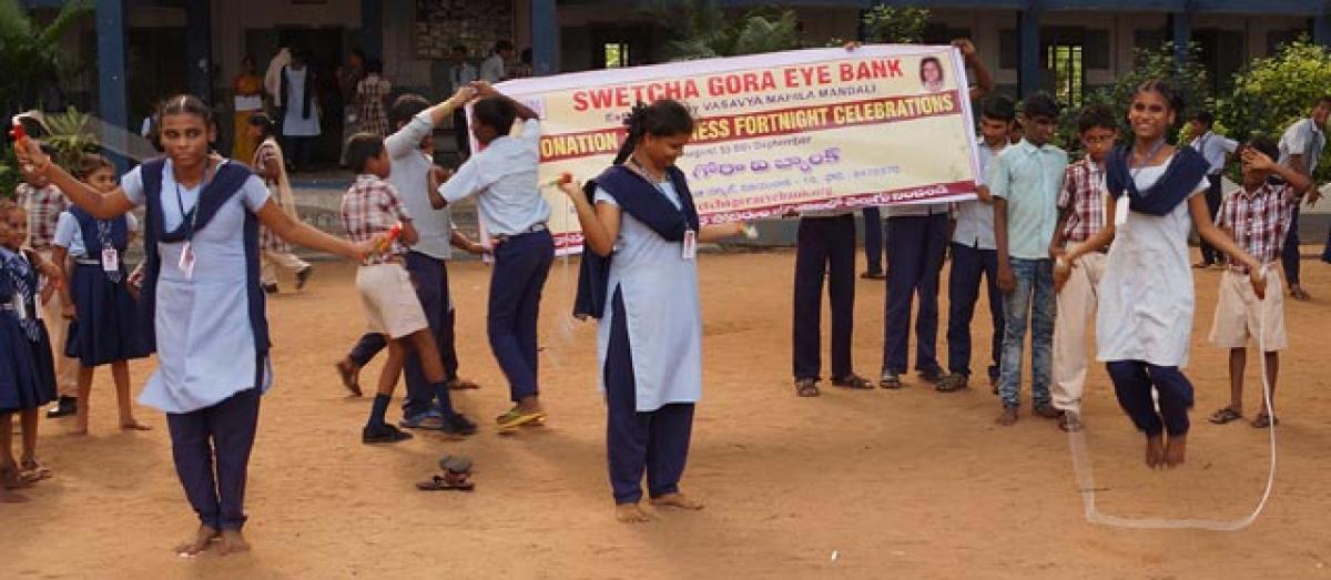 Swecha Gora Eye Bank holds screening test camp