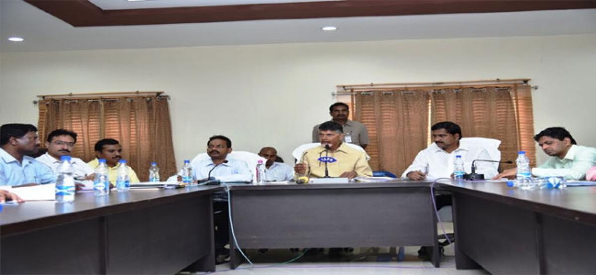 Put WestGodavari in top place in crop yielding:  Chief Minister N Chandrababu Naidu