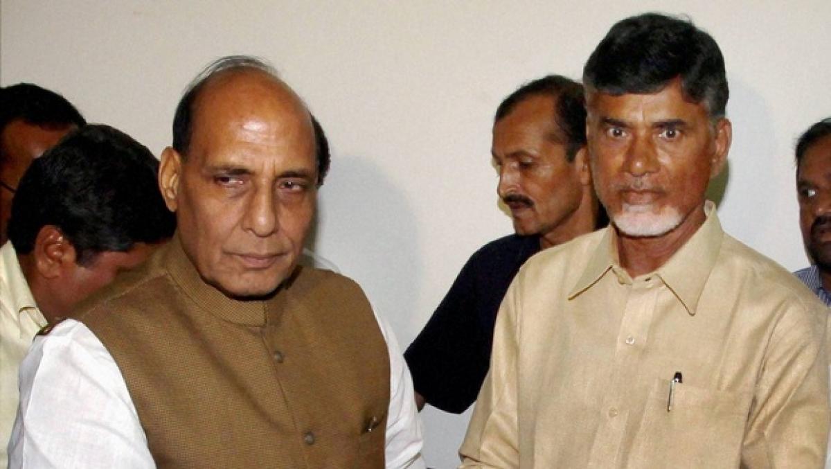 Andhra train mishap: Rajnath Singh assures Chandrababu all central help in relief operations