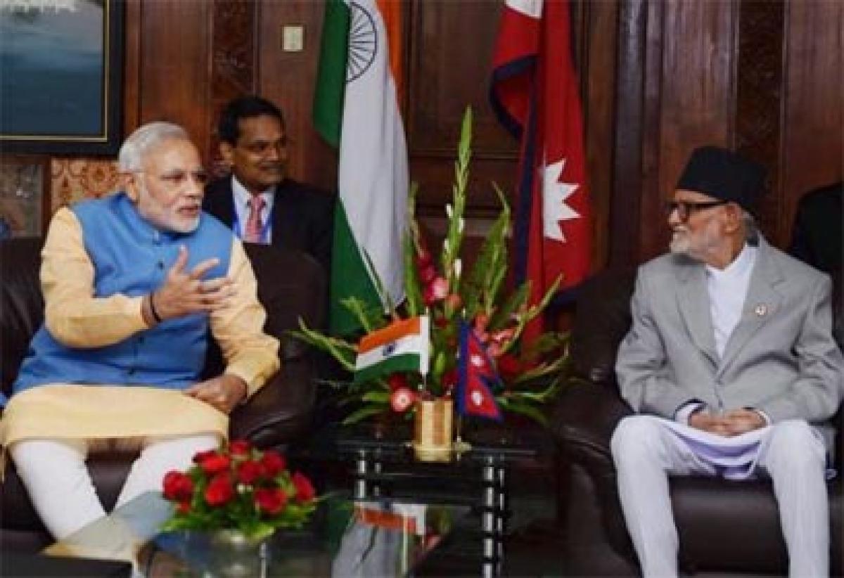 Modi meets Nepal PM