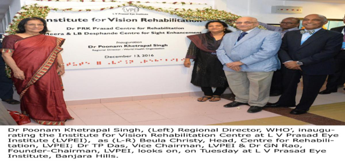 Novel visual rehabilitation centre in city